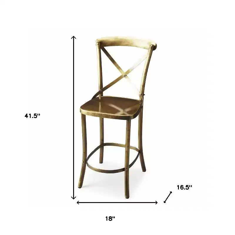 24 Gold Iron Bar Chair