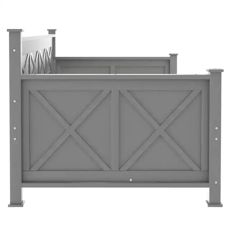 Modern and Rustic Casual Style Twin Size Wood Daybed