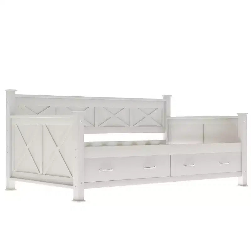 Modern and Rustic Casual Style Twin Size Wood Daybed