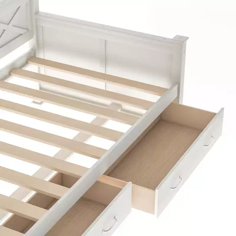 Modern and Rustic Casual Style Twin Size Wood Daybed