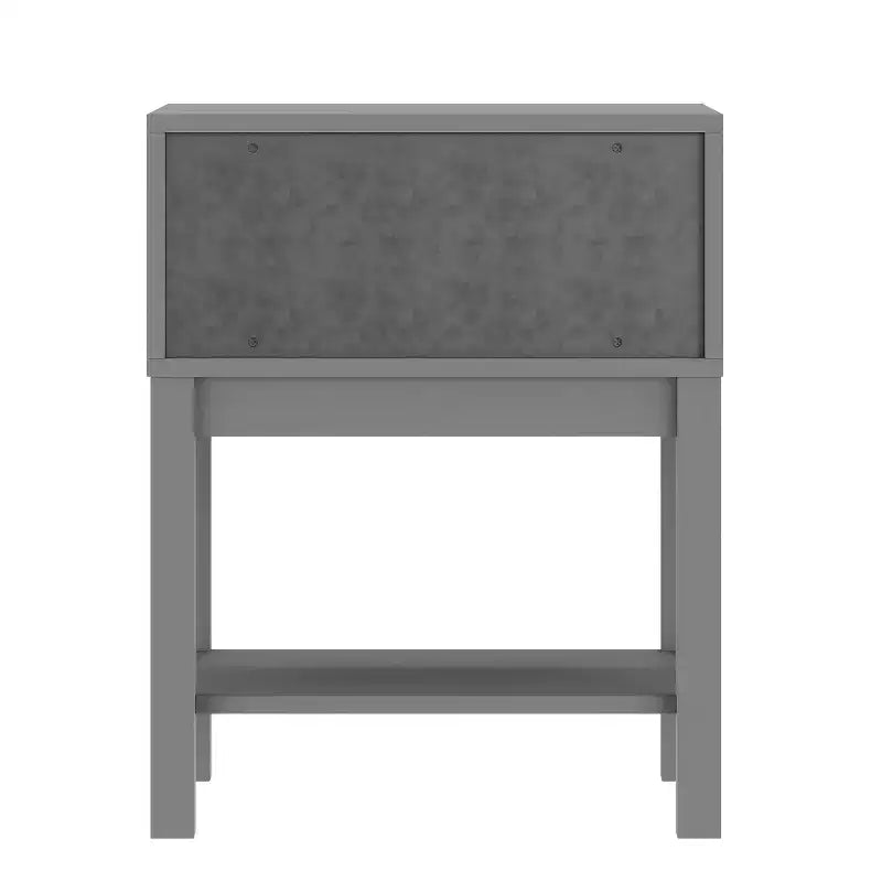 Kids Single-Drawer Night Stand with Solid Wood Frame, Side Table for Kids Bedroom with Open Shelf