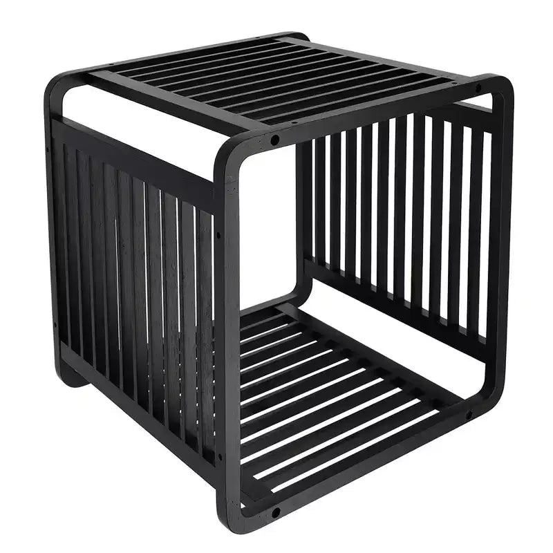 Bamboo Cube Storage, 13" Stackable Shelf Organizer