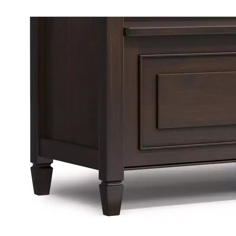 Hampshire SOLID WOOD 56 inch Wide Traditional Wide Entryway Storage Bench