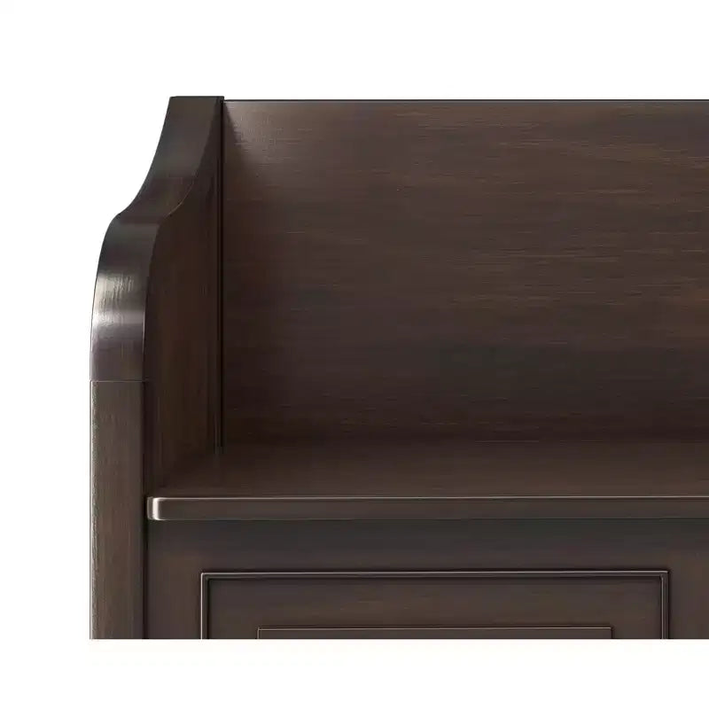 Hampshire SOLID WOOD 56 inch Wide Traditional Wide Entryway Storage Bench