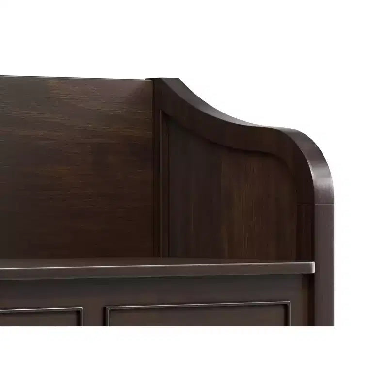 Hampshire SOLID WOOD 56 inch Wide Traditional Wide Entryway Storage Bench