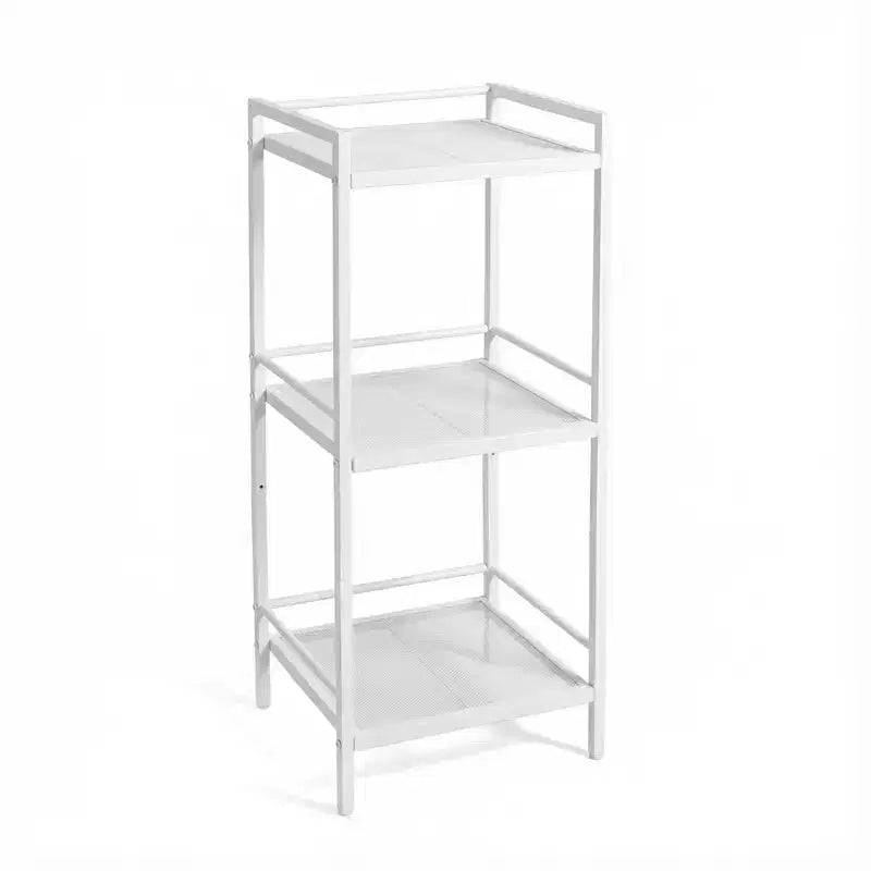 Freestanding 3/4-Tier Metal Kitchen Storage Rack  Space-Saving Organizer Shelf for Bathroom, Bedroom, Living Room, Office