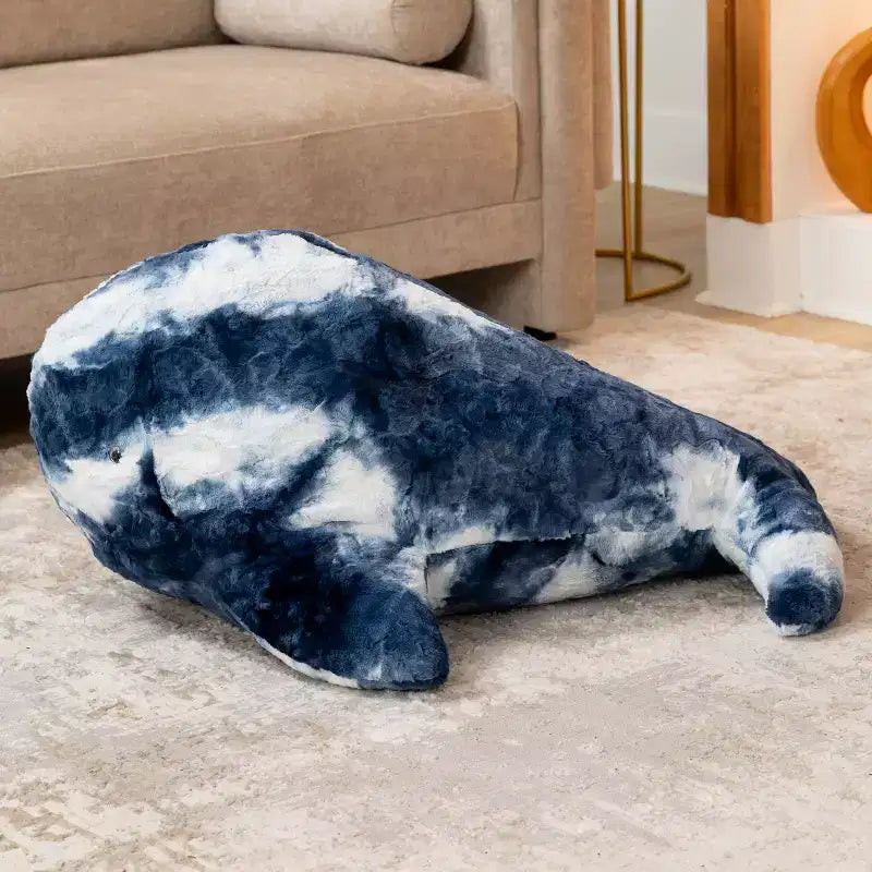 Marina the Whale Sea Buddy Large Kids Stuffed Animal Bean Bag and Pouf