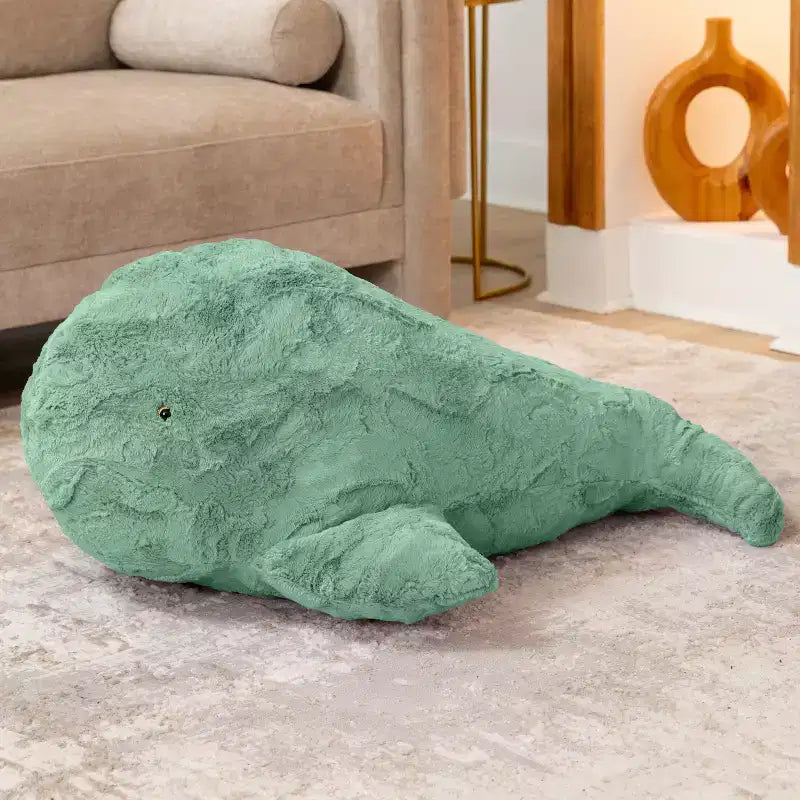 Marina the Whale Sea Buddy Large Kids Stuffed Animal Bean Bag and Pouf