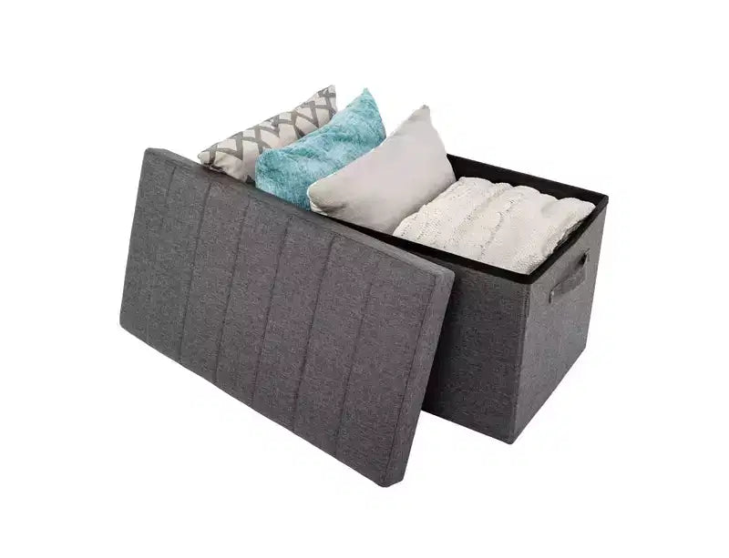 Channel Tufted Storage Trunk with Handles, 30 W x 15.7 D x 15.7 H