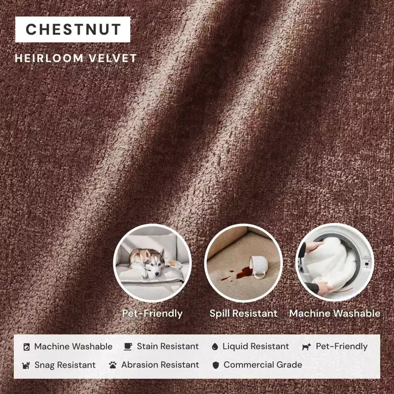 Modular Washable 3-Seater Sofa + Ottoman | Memorix+ Seat & Contour Pillow