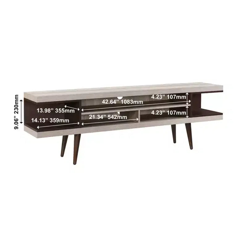 70.87 in. Wood TV Stand with 5 Storage Shelves Fits TV's up to 75 in.