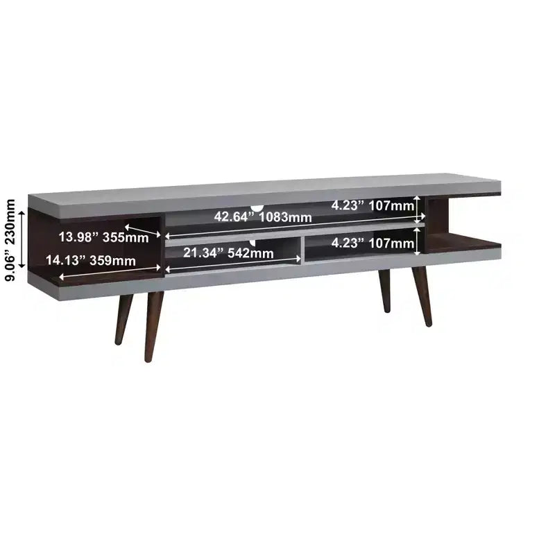 70.87 in. Wood TV Stand with 5 Storage Shelves Fits TV's up to 75 in.
