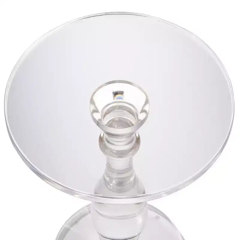 Rosaline 13 1/4 Wide Clear Acrylic Pedestal Side Table