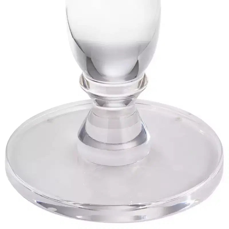 Rosaline 13 1/4 Wide Clear Acrylic Pedestal Side Table