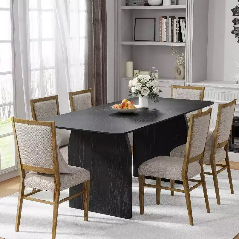 Modern Wood Kitchen Table Dining Room Table