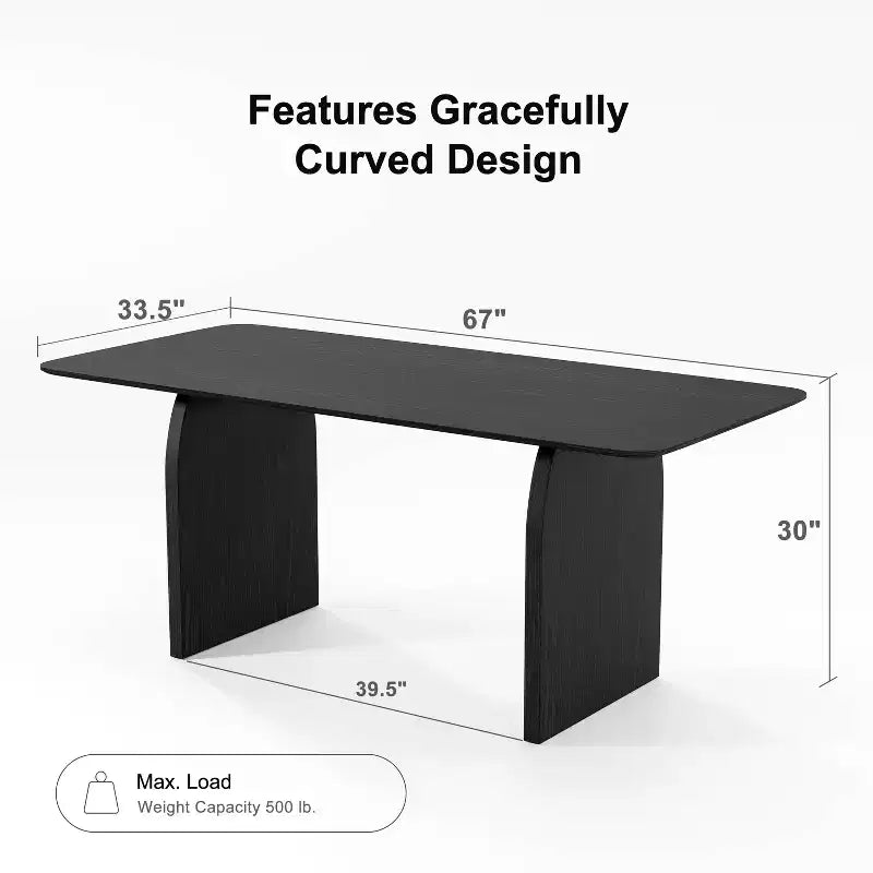 Modern Wood Kitchen Table Dining Room Table