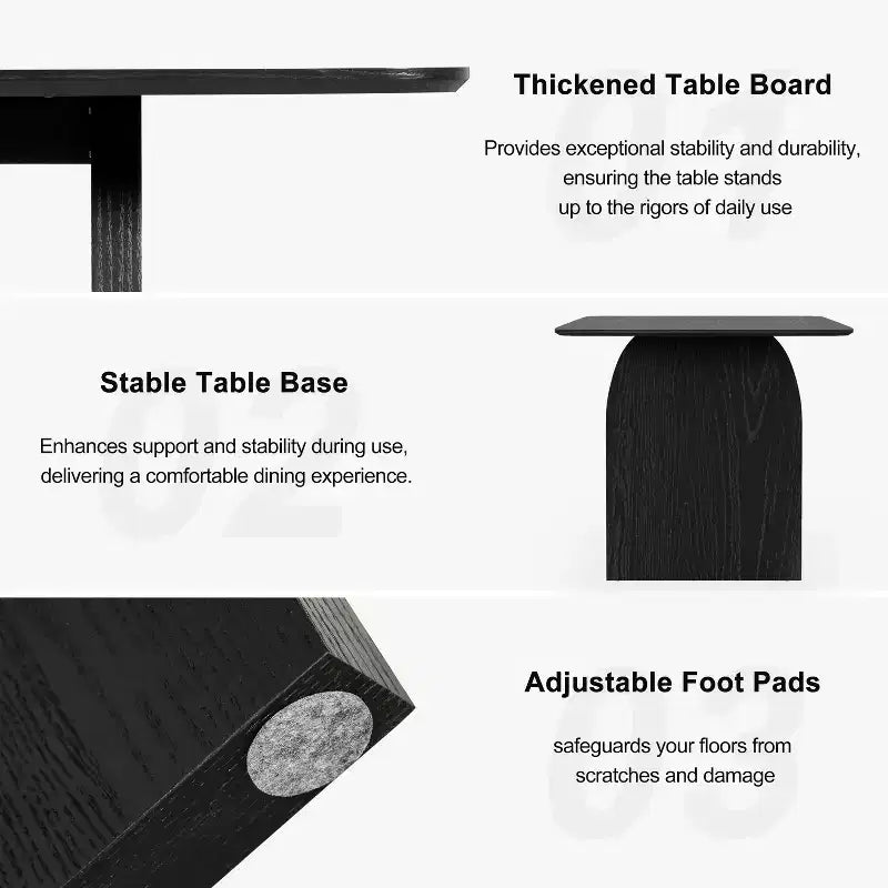 Modern Wood Kitchen Table Dining Room Table