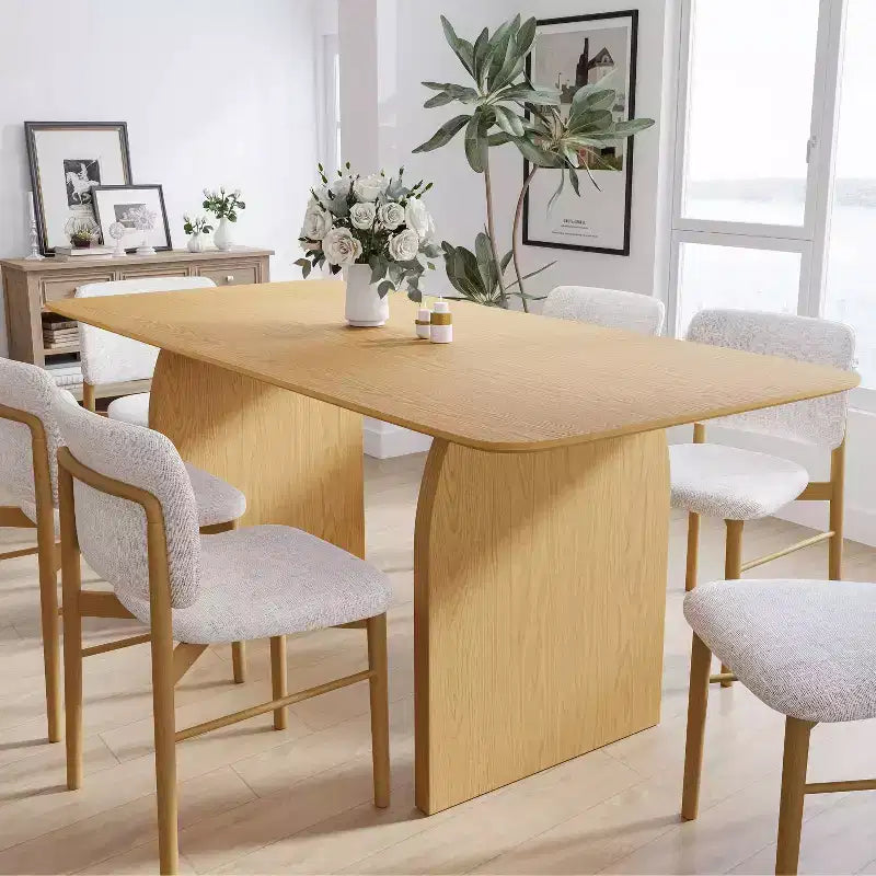 Modern Wood Kitchen Table Dining Room Table