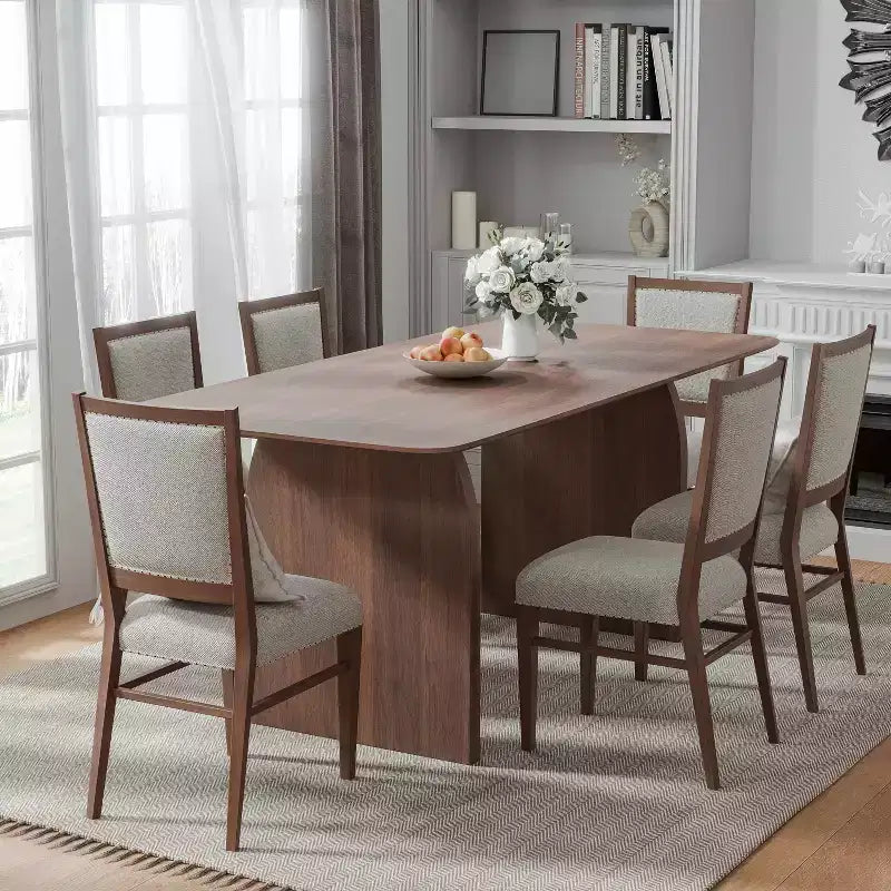 Modern Wood Kitchen Table Dining Room Table