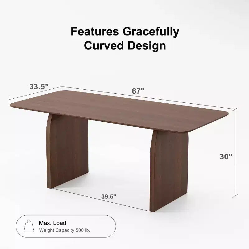 Modern Wood Kitchen Table Dining Room Table