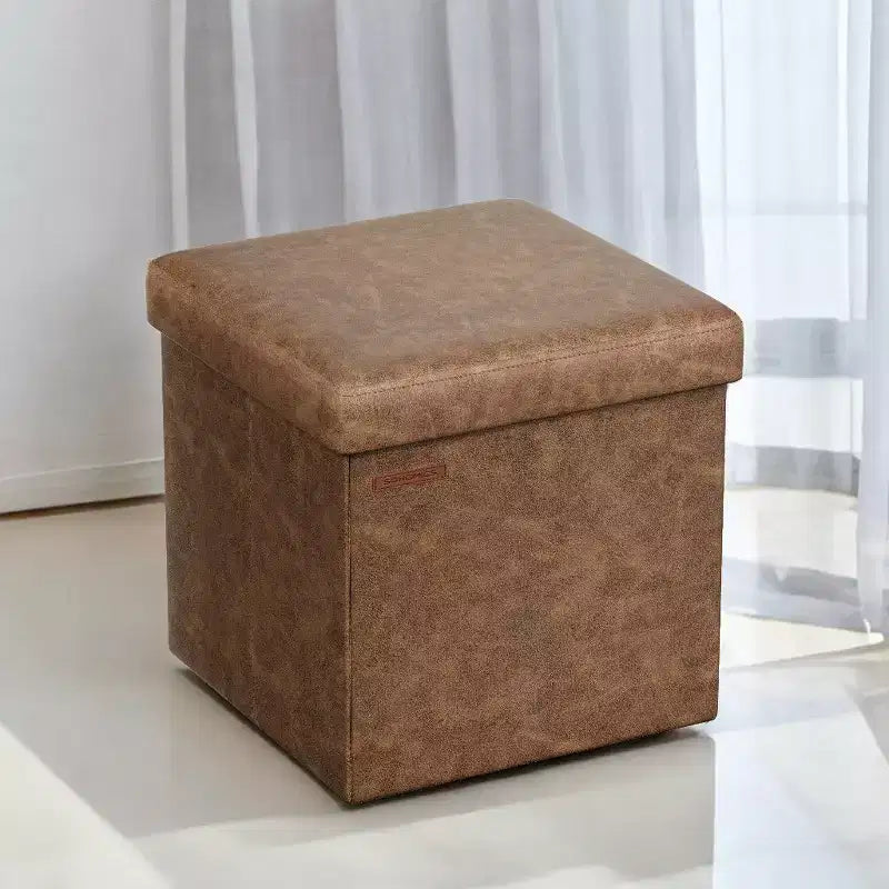 15 Ottoman with Storage, Folding Footstool, Storage Ottoman Bench, Cube Storage Chest 660 lb Load Capacity